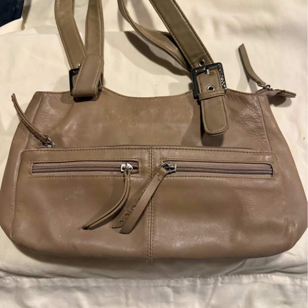 Stone and Co Tan Leather Shoulder Bag